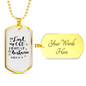 God Lights Up Psalm 18:28 Necklace Stainless Steel or 18k Gold Dog Tag 24" Chain-Express Your Love Gifts