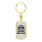God Loved The World John 3:16 Keychain Stainless Steel or 18k Gold Dog Tag Keyring-Express Your Love Gifts