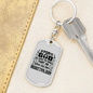God Loved The World John 3:16 Keychain Stainless Steel or 18k Gold Dog Tag Keyring-Express Your Love Gifts