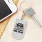 God Loved The World John 3:16 Keychain Stainless Steel or 18k Gold Dog Tag Keyring-Express Your Love Gifts