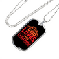 God Loves His Children Necklace Stainless Steel or 18k Gold Dog Tag 24" Chain-Express Your Love Gifts