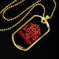 God Loves His Children Necklace Stainless Steel or 18k Gold Dog Tag 24" Chain-Express Your Love Gifts
