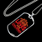God Loves His Children Necklace Stainless Steel or 18k Gold Dog Tag 24" Chain-Express Your Love Gifts