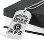 God Loves Us Necklace Stainless Steel or 18k Gold Dog Tag 24" Chain-Express Your Love Gifts