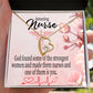 God Made Nurses Healthcare Medical Worker Nurse Appreciation Gift Forever Necklace w Message Card-Express Your Love Gifts