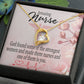 God Made Nurses Healthcare Medical Worker Nurse Appreciation Gift Forever Necklace w Message Card-Express Your Love Gifts