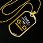 God My Father Necklace Stainless Steel or 18k Gold Dog Tag 24" Chain-Express Your Love Gifts