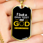 God My Father Necklace Stainless Steel or 18k Gold Dog Tag 24" Chain-Express Your Love Gifts