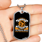 God Never Said Easy Necklace Stainless Steel or 18k Gold Dog Tag 24" Chain-Express Your Love Gifts