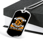 God Never Said Easy Necklace Stainless Steel or 18k Gold Dog Tag 24" Chain-Express Your Love Gifts