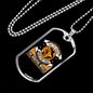 God Never Said Easy Necklace Stainless Steel or 18k Gold Dog Tag 24" Chain-Express Your Love Gifts