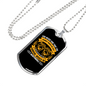 God Never Said Necklace Stainless Steel or 18k Gold Dog Tag 24" Chain-Express Your Love Gifts