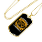 God Never Said Necklace Stainless Steel or 18k Gold Dog Tag 24" Chain-Express Your Love Gifts