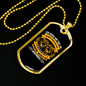 God Never Said Necklace Stainless Steel or 18k Gold Dog Tag 24" Chain-Express Your Love Gifts
