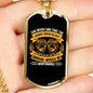 God Never Said Necklace Stainless Steel or 18k Gold Dog Tag 24" Chain-Express Your Love Gifts