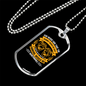 God Never Said Necklace Stainless Steel or 18k Gold Dog Tag 24" Chain-Express Your Love Gifts