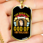 God of Frolic Dog House Necklace Stainless Steel or 18k Gold Dog Tag 24" Chain-Express Your Love Gifts