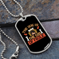 God of Frolic Dog House Orange Necklace Stainless Steel or 18k Gold Dog Tag 24" Chain-Express Your Love Gifts