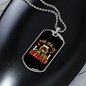 God of Frolic Dog House Orange Necklace Stainless Steel or 18k Gold Dog Tag 24" Chain-Express Your Love Gifts