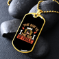 God of Frolic Dog House Orange Necklace Stainless Steel or 18k Gold Dog Tag 24" Chain-Express Your Love Gifts