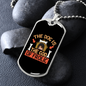 God of Frolic Dog House Orange Necklace Stainless Steel or 18k Gold Dog Tag 24" Chain-Express Your Love Gifts