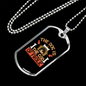 God of Frolic Dog House Orange Necklace Stainless Steel or 18k Gold Dog Tag 24" Chain-Express Your Love Gifts