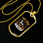 God of Frolic Necklace Stainless Steel or 18k Gold Dog Tag 24" Chain-Express Your Love Gifts