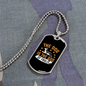 God of Frolic Necklace Stainless Steel or 18k Gold Dog Tag 24" Chain-Express Your Love Gifts