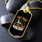 God of Frolic Necklace Stainless Steel or 18k Gold Dog Tag 24" Chain-Express Your Love Gifts