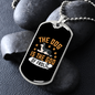 God of Frolic Necklace Stainless Steel or 18k Gold Dog Tag 24" Chain-Express Your Love Gifts