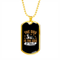 God of Frolic Necklace Stainless Steel or 18k Gold Dog Tag 24" Chain-Express Your Love Gifts