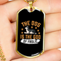 God of Frolic Necklace Stainless Steel or 18k Gold Dog Tag 24" Chain-Express Your Love Gifts