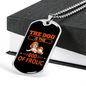 God of Frolic Orange Necklace Stainless Steel or 18k Gold Dog Tag 24" Chain-Express Your Love Gifts