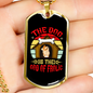 God of Frolic Red Dog House Necklace Stainless Steel or 18k Gold Dog Tag 24" Chain-Express Your Love Gifts