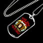 God of Frolic Red Dog House Necklace Stainless Steel or 18k Gold Dog Tag 24" Chain-Express Your Love Gifts