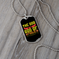 God of Frolic Yellow Necklace Stainless Steel or 18k Gold Dog Tag 24" Chain-Express Your Love Gifts