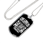 God Of Jacob Necklace Stainless Steel or 18k Gold Dog Tag 24" Chain-Express Your Love Gifts