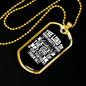 God Of Jacob Necklace Stainless Steel or 18k Gold Dog Tag 24" Chain-Express Your Love Gifts