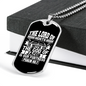 God Of Jacob Necklace Stainless Steel or 18k Gold Dog Tag 24" Chain-Express Your Love Gifts