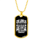 God Of Jacob Necklace Stainless Steel or 18k Gold Dog Tag 24" Chain-Express Your Love Gifts