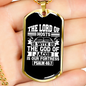 God Of Jacob Necklace Stainless Steel or 18k Gold Dog Tag 24" Chain-Express Your Love Gifts