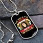 God of The Frolic Necklace Stainless Steel or 18k Gold Dog Tag 24" Chain-Express Your Love Gifts