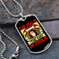 God of The Frolic Red Necklace Stainless Steel or 18k Gold Dog Tag 24" Chain-Express Your Love Gifts