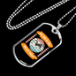 God of The Frolic Siberian Necklace Stainless Steel or 18k Gold Dog Tag 24" Chain-Express Your Love Gifts