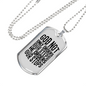 God orders Steps Necklace Stainless Steel or 18k Gold Dog Tag 24" Chain-Express Your Love Gifts
