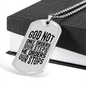 God orders Steps Necklace Stainless Steel or 18k Gold Dog Tag 24" Chain-Express Your Love Gifts