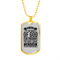 God Past Present Future Necklace Stainless Steel or 18k Gold Dog Tag 24" Chain-Express Your Love Gifts