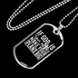 God Plans Big Necklace Stainless Steel or 18k Gold Dog Tag 24" Chain-Express Your Love Gifts