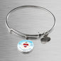 God Rule In Your Heart Circle Pendant Bangle Bracelet Stainless Steel or 18k Gold-Express Your Love Gifts