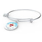 God Rule In Your Heart Circle Pendant Bangle Bracelet Stainless Steel or 18k Gold-Express Your Love Gifts